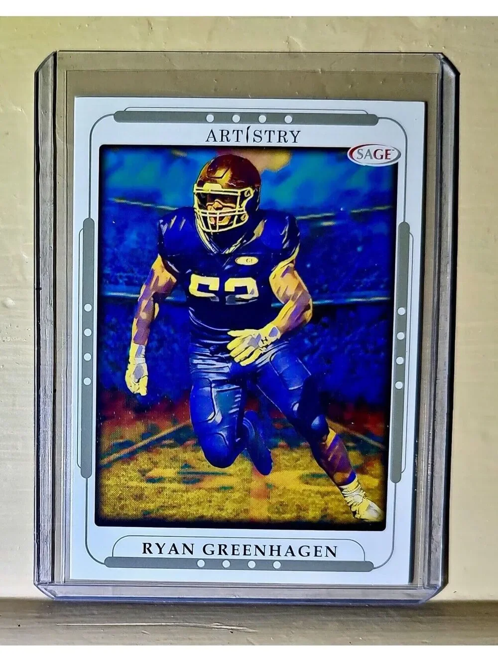Ryan Greenhagen 2023 SAGE NFL Artistry Football #104 Card